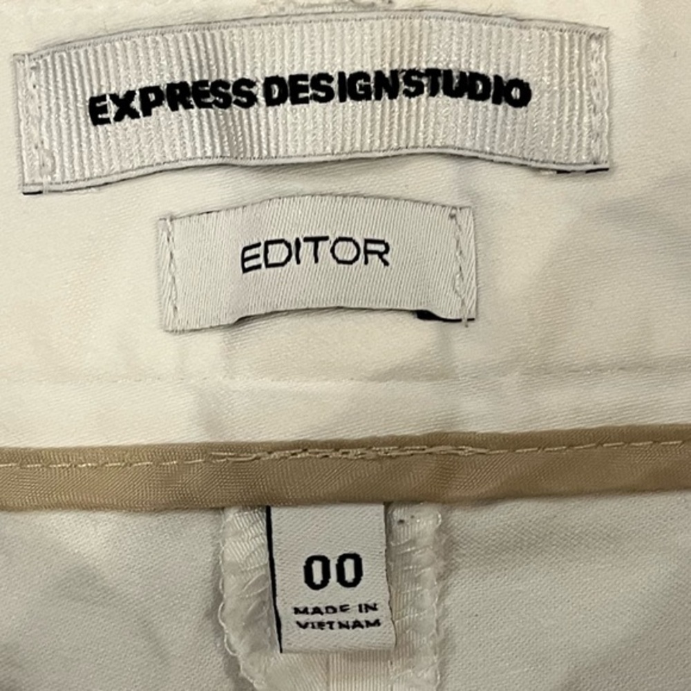 Express Design Studio Editor White Shorts Size 00 - Picture 3 of 11